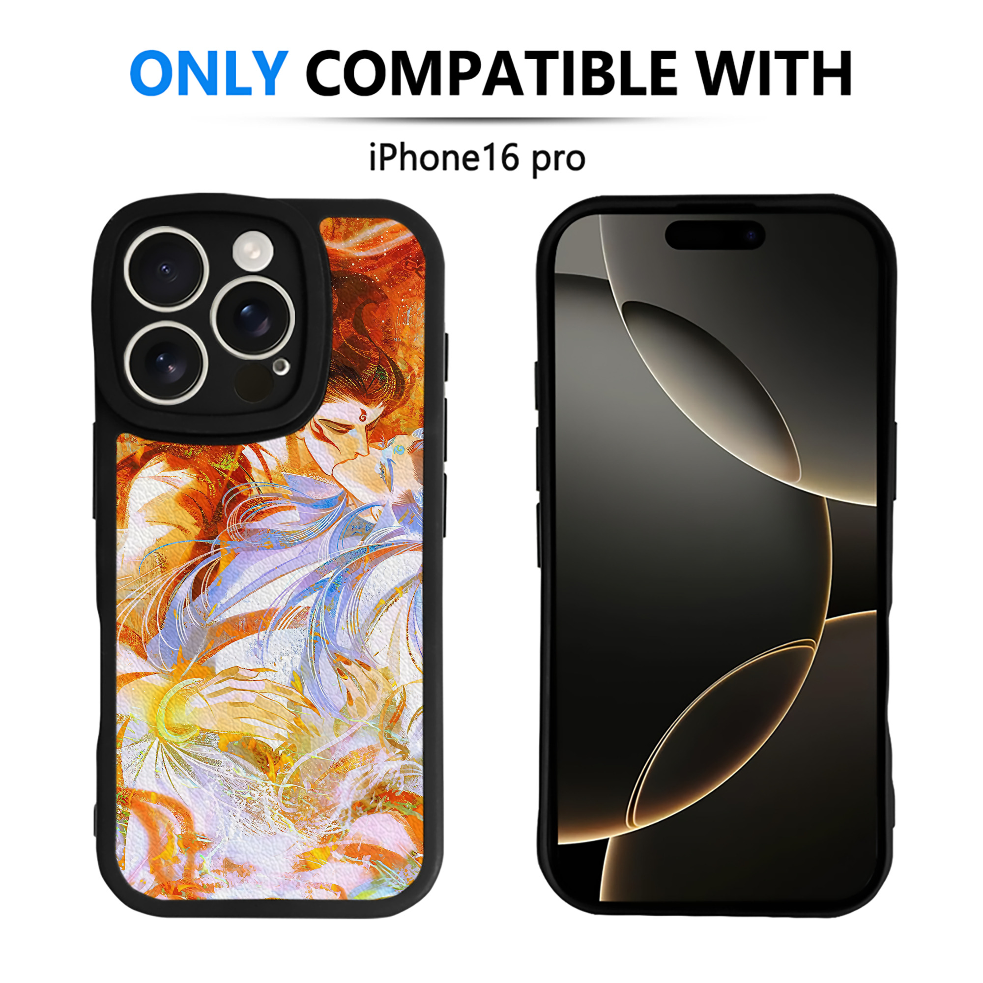 （画像用） Ne Zha 2 ナタ 魔童の大暴れ 【iPhone 16シリーズ対応】シリコンスマホケース（レザー調） 材質：シリコン